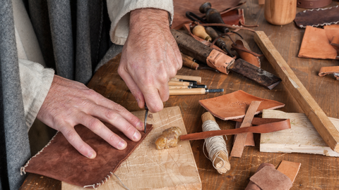 From Hide to Heirloom: The Journey of a Rustic Oak Leather Piece